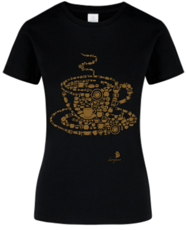 Playera Café con un Lumpen